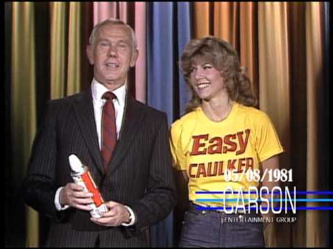 Funny Video: Johnny Carson Suggestively Sells "Easy Caulker" with a Pretty Woman, Tonight Show, 1981 episode artwork