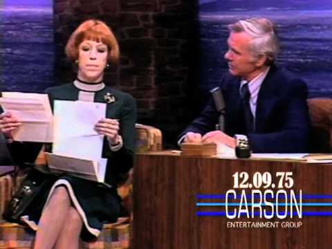Carol Burnett Reads Fans Letters on Johnny Carson's Tonight Show episode artwork