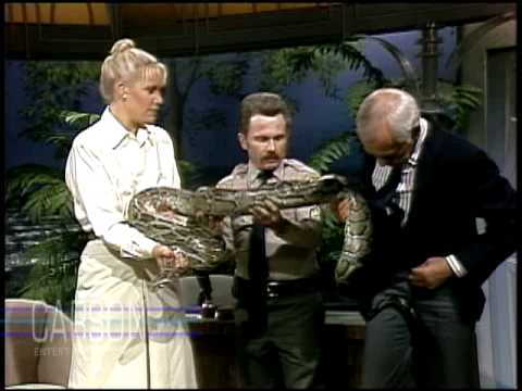Johnny Carson Blooper: A Snake gets friendly with Johnny Carson on "The Tonight Show" episode artwork
