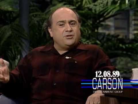 Danny DeVito talks about divorce with Johnny Carson on "The Tonight Show" - 1989 episode artwork