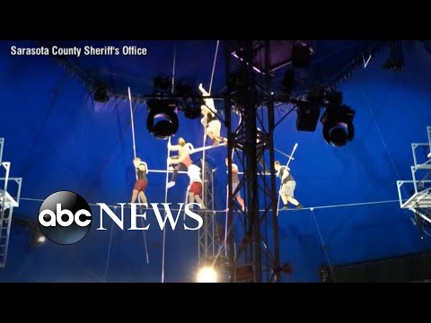 New video shows collapse of 8-person pyramid balancing on wire 25 feet above ground episode artwork