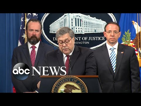 Attorney General releases redacted version of Mueller report episode artwork