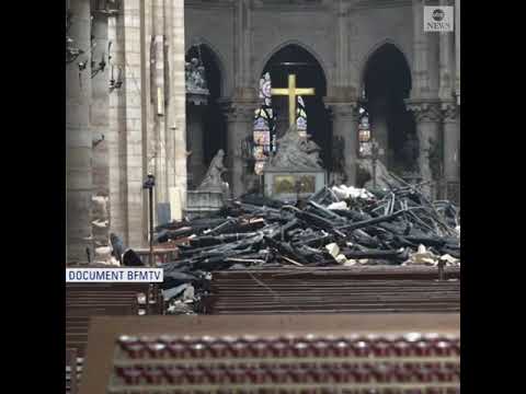 First look inside Notre Dame cathedral after devastating fire | ABC News episode artwork