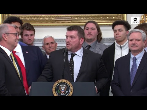Pres. Trump hosts NCAA champion North Dakota State Bison at the White House | ABC News episode artwork