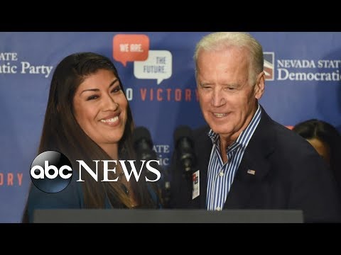 Joe Biden accused of inappropriate touching episode artwork
