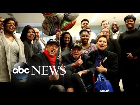 World War II veteran celebrates 100th birthday episode artwork
