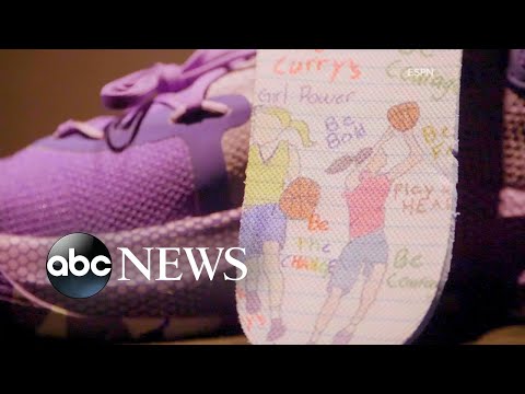 9-year-old girl designs sneakers with Golden State Warriors' Steph Curry episode artwork
