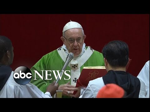 Pope declares 'all-out war' against abuse episode artwork