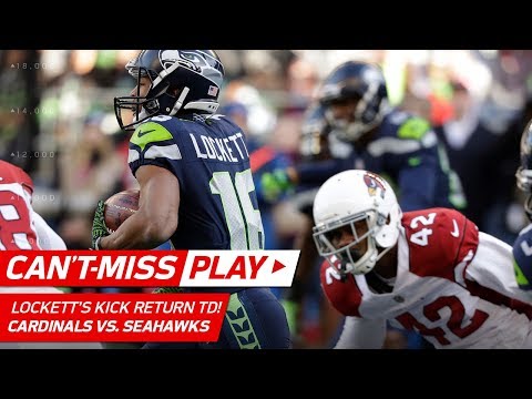 Tyler Lockett's Lightning Fast Kick Return TD vs. Arizona | Can't-Miss Play | NFL Wk 17 Highlights