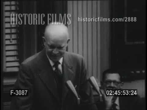 IKE EVADES QUESTIONS AT NEWS CONFERENCE - 1955
