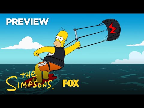 Preview: Meet Homer The Kite Surfer | Season 30 Ep. 16 | THE SIMPSONS episode artwork