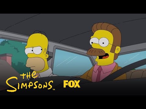 Homer & Flanders Carpool To Work | Season 29 Ep. 19 | THE SIMPSONS episode artwork