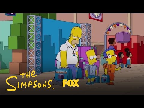 Homer Takes Bart & Milhouse To TunnelCraft-Con | Season 29 Ep. 15 | THE SIMPSONS episode artwork