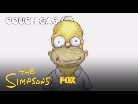Plympton Homer's Face Couch Gag | Season 29 Ep. 13 | THE SIMPSONS episode artwork
