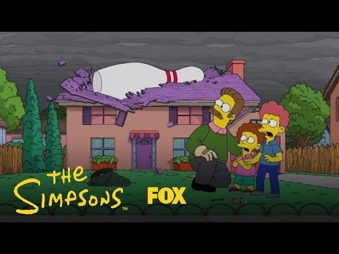 Flanders Plays Angel Bowling With The Gods | Season 30 Ep. 3 | THE SIMPSONS episode artwork