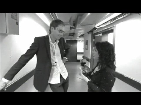 Shappi Khorsandi backstage at the Ball '08 episode artwork