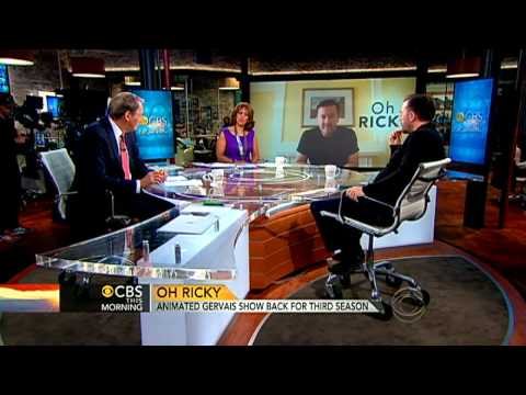 Ricky Gervais on animated HBO series, his humor episode artwork