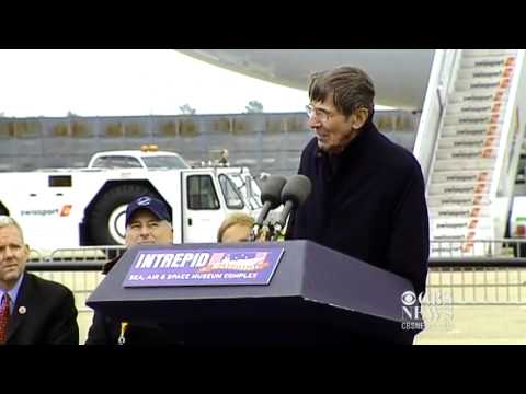 Leonard Nimoy salutes space shuttle Enterprise episode artwork
