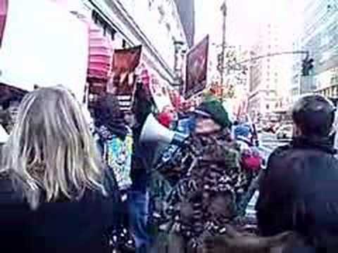 Anti-Fur Protest MACY'S shrek watches 11/23/07 episode artwork