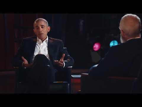 Barack Obama to David Letterman: "Somebody's Benefiting from the status quo" episode artwork