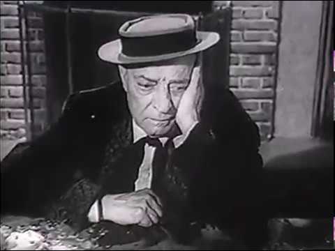 Buster Keaton slapstick routine at his desk - TV Comedy 1956 episode artwork