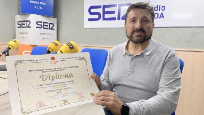 Claudio Mohedano, judoka eldense galardonado con el cinturón negro de platino