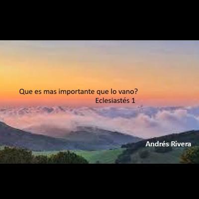 Que es lo más importante que lo Vano