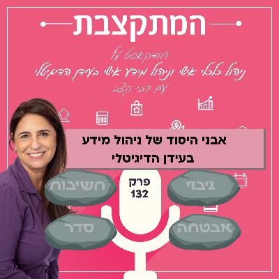 אבני היסוד של ניהול מידע בעידן הדיגיטלי - פרק 132 אבני היסוד של ניהול מידע בעידן הדיגיטלי - פרק 132