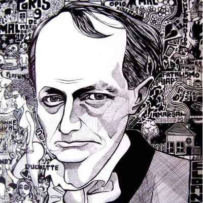 Charles Bauldelaire (poeta maldito y principal causa del alcoholismo francés)