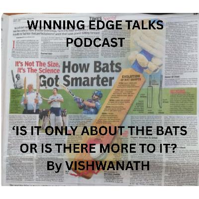 ``IS IT ONLY ABOUT THE BATS or IS THERE MORE TO IT ? ``IS IT ONLY ABOUT THE BATS or IS THERE MORE TO IT ?