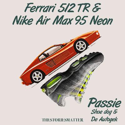 De Miami Vice Ferrari (Testarossa) & de Nike Air Max 95 Neon