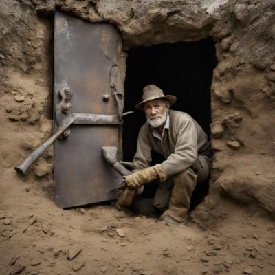 LA PUERTA SECRETA EN LA MINA!