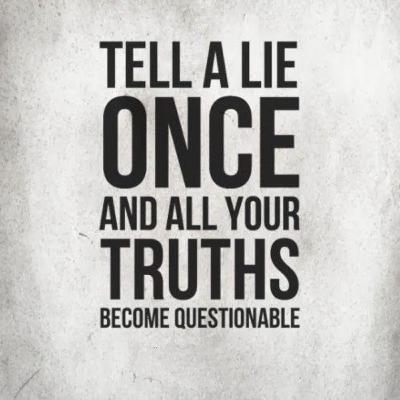 Is lying the only way out?