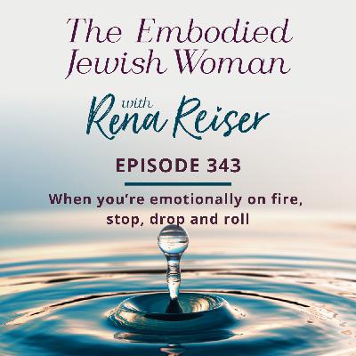 343 - When you're emotionally on fire,  stop, drop and roll