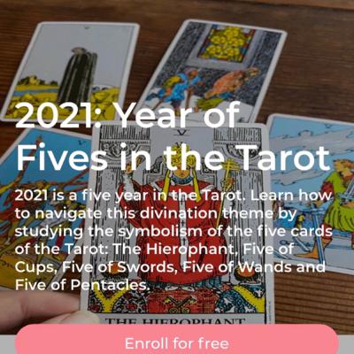 Episode 23. Learning the Tarot Fives. Lesson One: Five of Cups and Five of Pentacles
