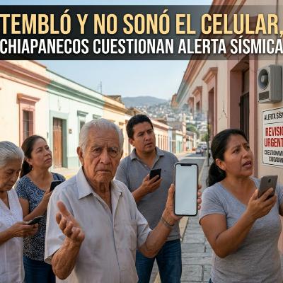 Tembló y no sonó el celular, chiapanecos cuestionan funcionamiento de alerta sísmica Tembló y no sonó el celular, chiapanecos cuestionan funcionamiento de alerta sísmica