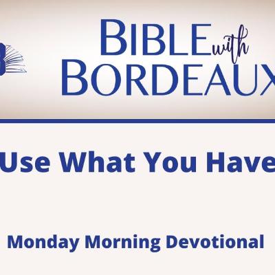 Use What You Have Wisely (Weekly Devotional) Use What You Have Wisely (Weekly Devotional)