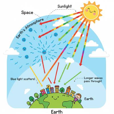 Blue Skies - How does light scatter?