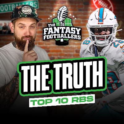 The TRUTH: Top 10 Fantasy RBs + Wheel of Shame - Fantasy Football Podcast for 1/22 The TRUTH: Top 10 Fantasy RBs + Wheel of Shame - Fantasy Football Podcast for 1/22