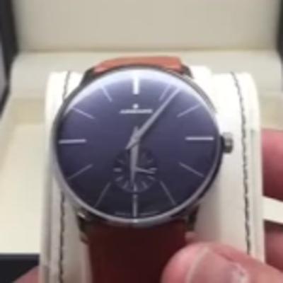 Junghans Meister Hand Wound Blue Dial Mens Watch Review