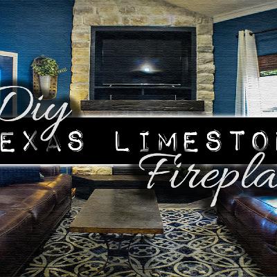 DIY Texas Limestone Fireplace | Home Design & Ideas DIY Texas Limestone Fireplace | Home Design & Ideas