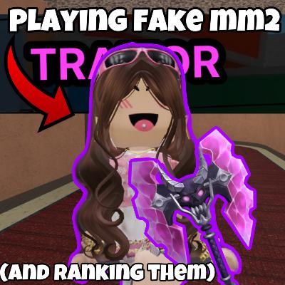 Playing FAKE MM2 Games… 😟🩷 [will they be BETTER?? 😂🌈]