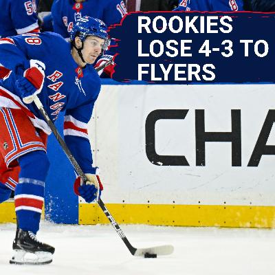 Rangers lose to Flyers in OT, Brennan Othmann scores and mixes it up!!