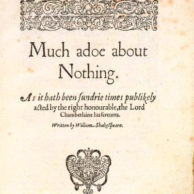 Much Ado About...Something Much Ado About...Something