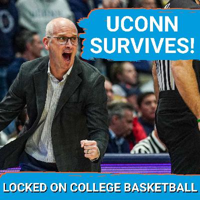 UCONN survives SCARE from BYU behind AJ Dybantsa's 25! | Houston still No. 1 after Auburn win?