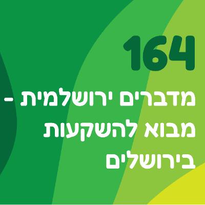 פרק 164: מדברים ירושלמית - מבוא להשקעות בירושלים