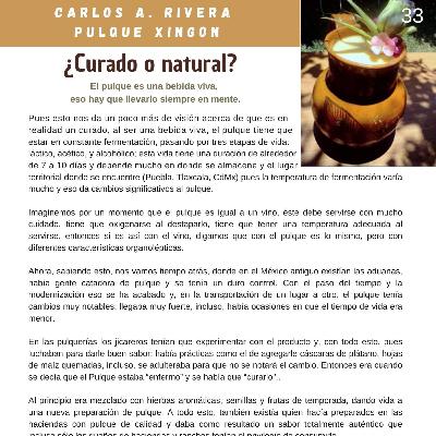 El pulque. ¿Curado o natural? Carlos Rivera. Revista "El Morfi"