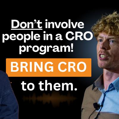 25,000 students, & this is what he actually teaches: don't insert CRO in teams, bring it to them.