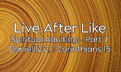 Live After Like - Spiritual Adulting - Part 7 Live After Like - Spiritual Adulting - Part 7