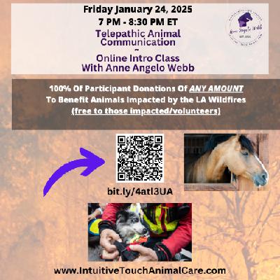 LA Wildfires - Learn to talk with animals and help at the same time! Quick message-please share